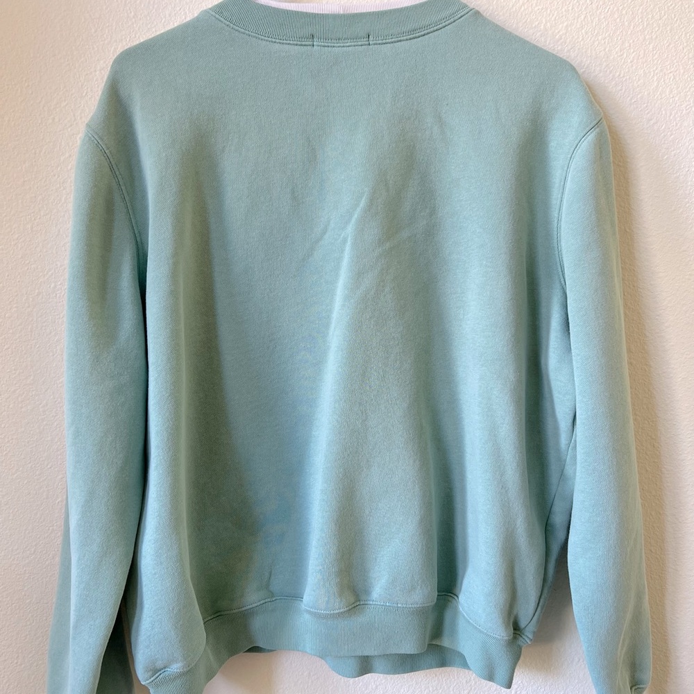 Embroidered sweatshirt vintage leaves nature 90s M L - Picture 5 of 6